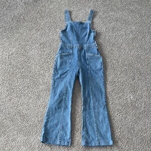 We The Free Light Blue Denim Overalls